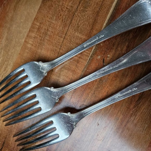 7 Priscilla 1900 International Silverplate 1847 Rogers Bros set soup spoon fork - Picture 16 of 16